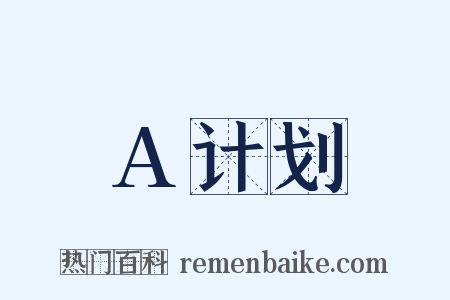 A计划是什么意思的图片